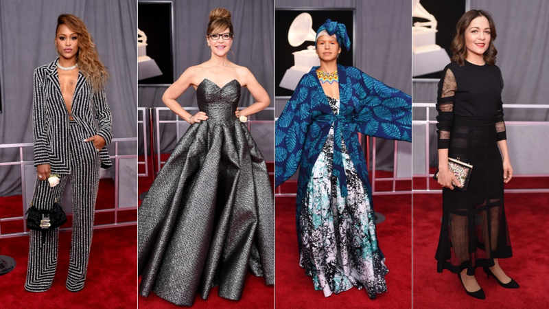Illustration for article titled Wear a White Rose If We Should Send Help: Every Look on the Grammys Red Carpet